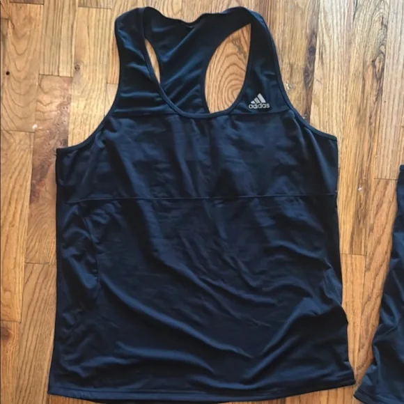 Adidas running Women's Black 2-pack bundle Tank Tops - Picture 4 of 8
